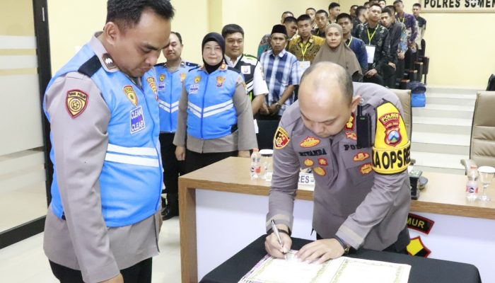 Transparansi Rekrutmen, Polres Sumenep Gelar Penandatanganan Pakta Integritas dan Pengambilan Sumpah