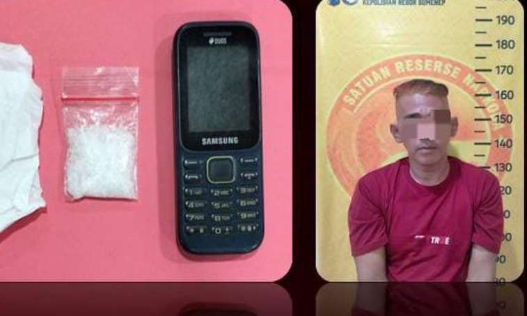 Ruang Tamu Jadi Medan Eksekusi: Polres Sumenep Bekuk Pengedar dengan Barang Bukti Sabu