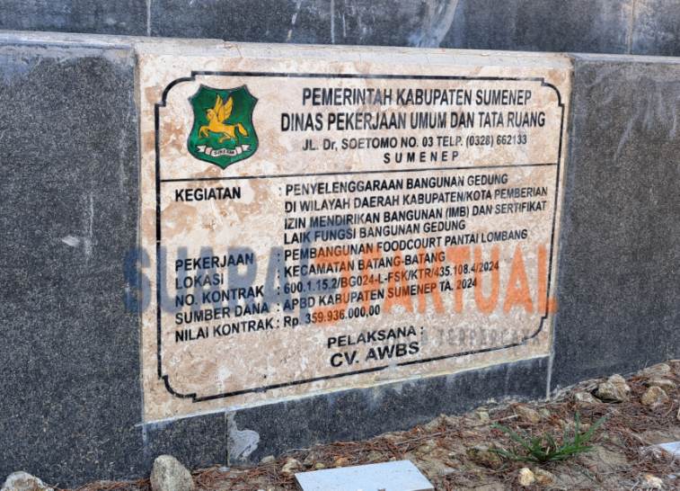 Pembangunan Foodcourt Lombang Disorot, Dugaan Pelanggaran Teknis Mencuat