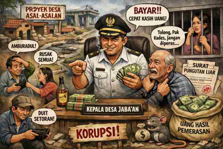 Kades Jaba’an Disorot, Proyek Jalan "Mangkrak" hingga Dugaan Pemerasan Terhadap Warganya