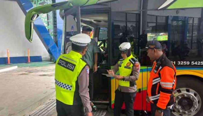 Cegah Kecelakaan, Satlantas Sumenep Intensifkan Rampcheck Bus