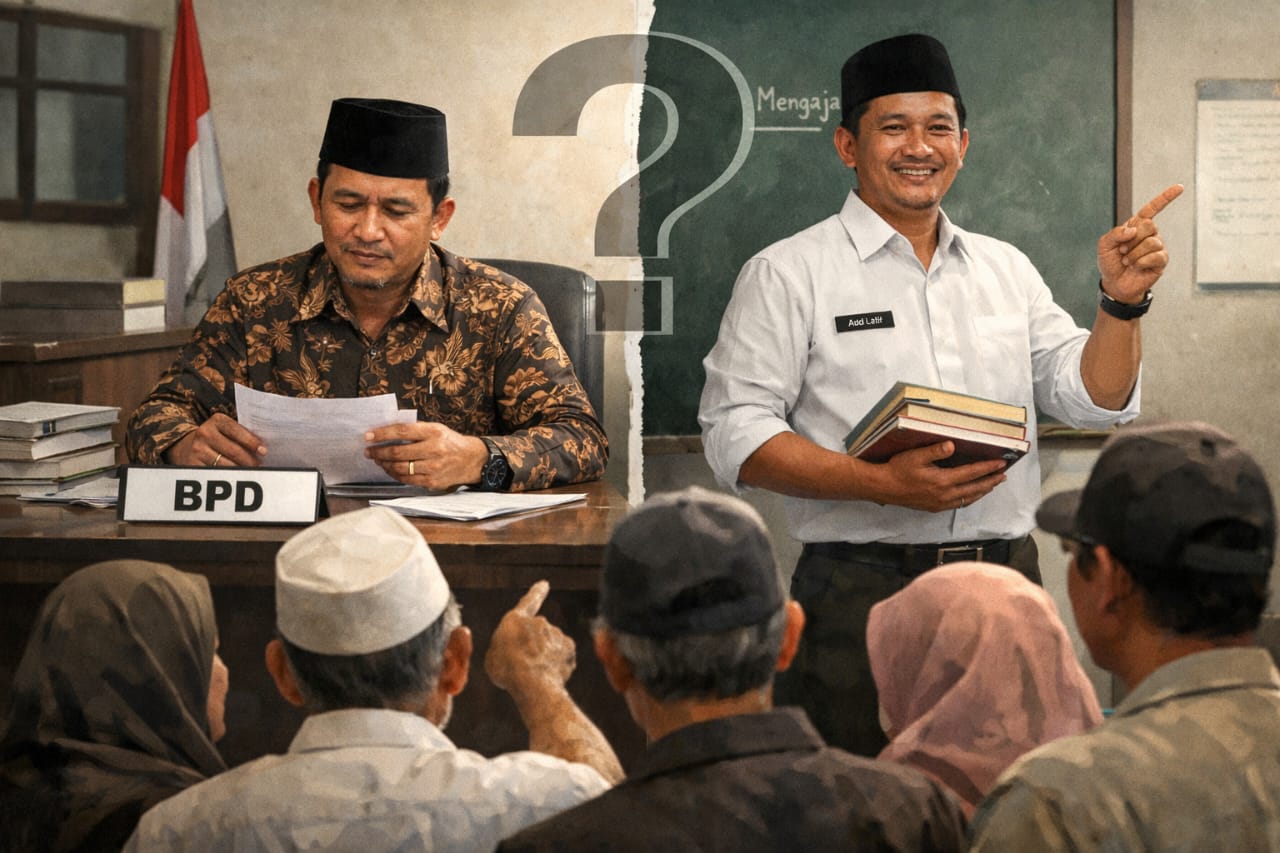 Diduga Rangkap Jabatan Ketua BPD Jaba’an Jadi Perhatian Warga