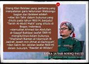 Kiai Ja’far Shadiq: Klaim Ba’alawi atas Nasab Walisongo Kebohongan Sejarah