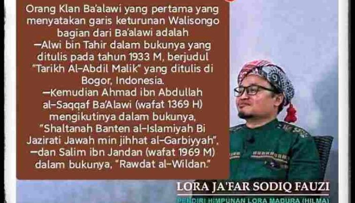 Kiai Ja’far Shadiq: Klaim Ba’alawi atas Nasab Walisongo Kebohongan Sejarah