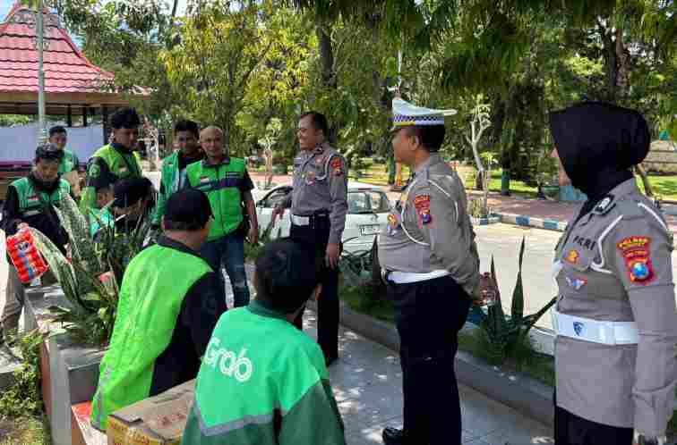 Satlantas Polres Sumenep Rangkul Ojol Lewat Program “Ojol Kamtibmas” Tekankan Tertib Berlalu Lintas