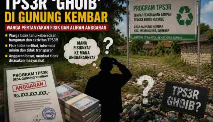 TPS3R “Ghoib” di Gunung Kembar, Warga Pertanyakan Fisik dan Aliran Anggaran