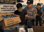 Sabu Disamarkan dalam Kardus Air Mineral, Pemuda Pagerungan Besar Diciduk di Dermaga