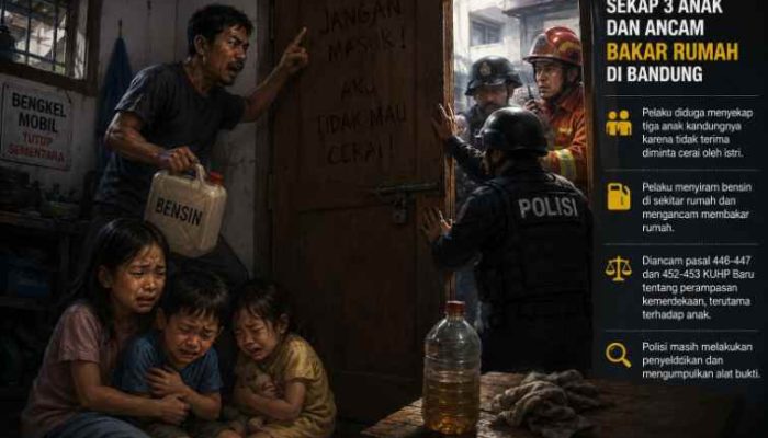Sekap Tiga Anak Kandung, Pria di Bandung Terancam Jerat KUHP Baru