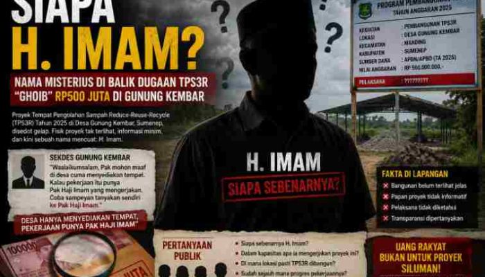 Siapa H. Imam? Nama Misterius di Balik Dugaan TPS3R “Ghoib” Rp500 Juta di Gunung Kembar