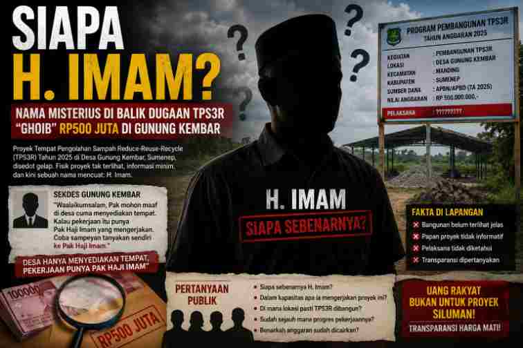 Siapa H. Imam? Nama Misterius di Balik Dugaan TPS3R “Ghoib” Rp500 Juta di Gunung Kembar