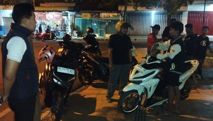 Tekan Balap Liar, Polres Pamekasan Sita 12 Motor dalam Patroli Subuh