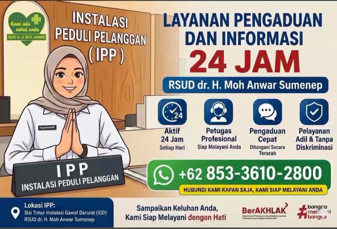 Keluhan Jangan Langsung Viral, RSUD Moh Anwar Buka Jalur Aduan 24 Jam