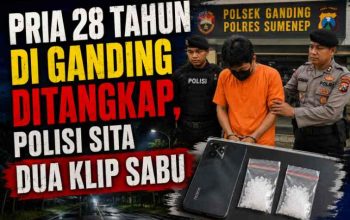 Pria 28 Tahun di Ganding Ditangkap, Polisi Sita Dua Klip Sabu